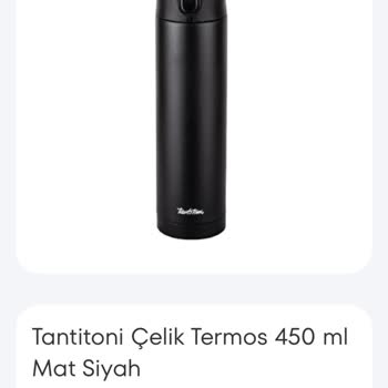 Tantitoni Termos Kapağı Hemen Kırıldı