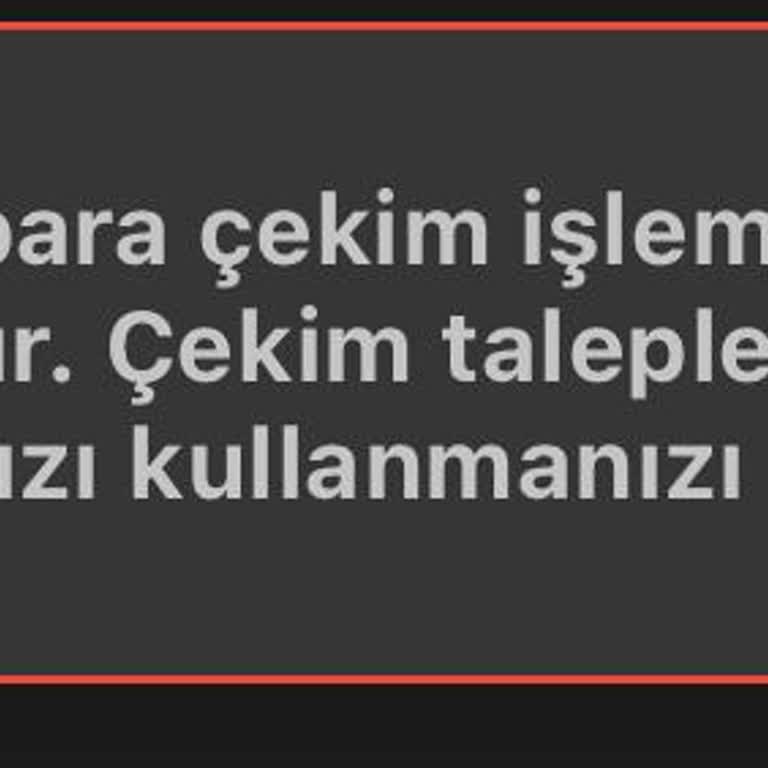 Payfix Para Çekememe Sorunu