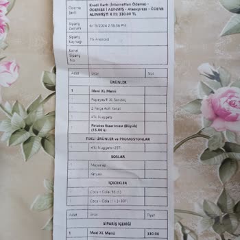 Popeyes Eksik Gelen Sipariş Ve Memnuniyetsizlik