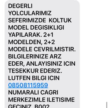 Kale Seyahat'in Sefer Değişikli Yapıp Yan Koltuğu Satması