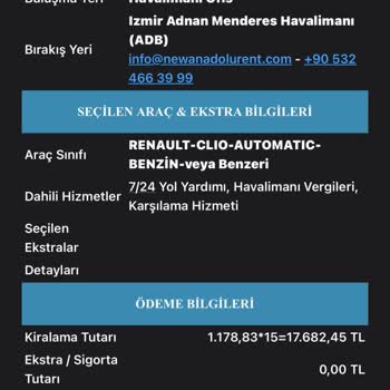 New Anadolu Rent Rezervasyonum İptal Edildi, Paramı Geri Alamıyorum!