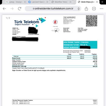 Türk Telekom Faturanın Açıklamalı Olarak Gönderilmemesi!
