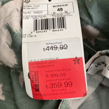 LC Waikiki Değişimde Fiyat Farkı