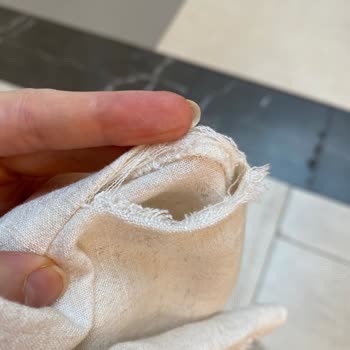 Stradivarius Yırtılan Keten Pantolon