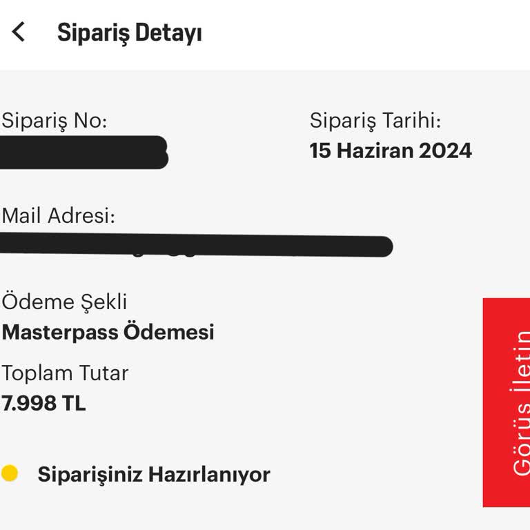 Arçelik Haber Alamadığım Siparişim