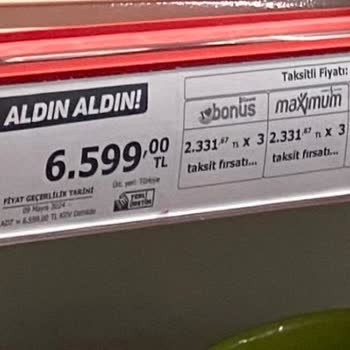 İzmir Aliağa A101 Etiket Ve Kasadaki Fiyat Farklılığı