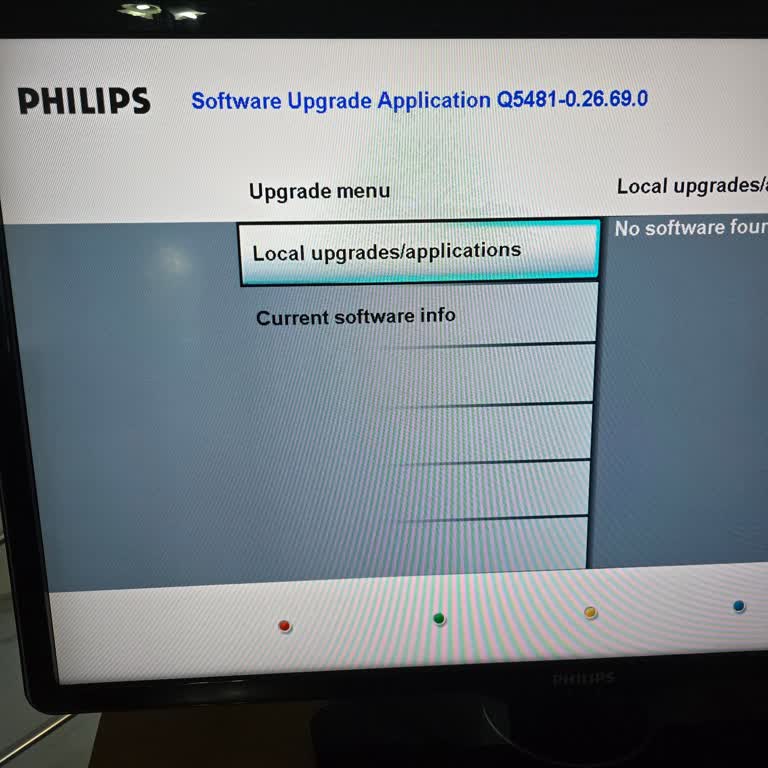 Philips TV Upgrade Ekranı Arızası