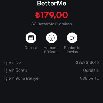 Betterme 380 TL Yok