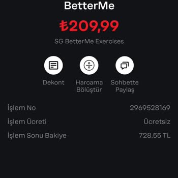 Betterme 380 TL Yok