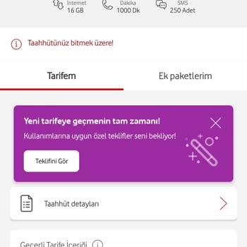 Vodafone Taahhüt Bitimi Fahiş Zam