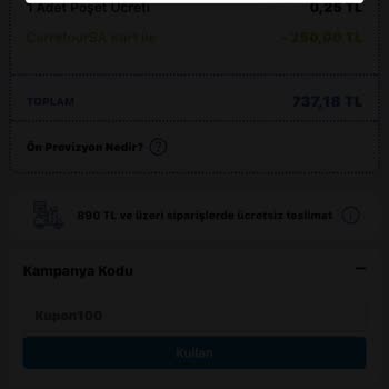Carrefour SA 100 TL Kuponuna (bir Promosyon İle İlişkilendirme Sorunu)
