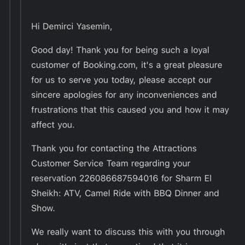 Booking.com Activities Are Not Reliable