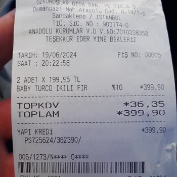 Samandıra Özkuruşlar Etiket Kasa Fiyat Farkı