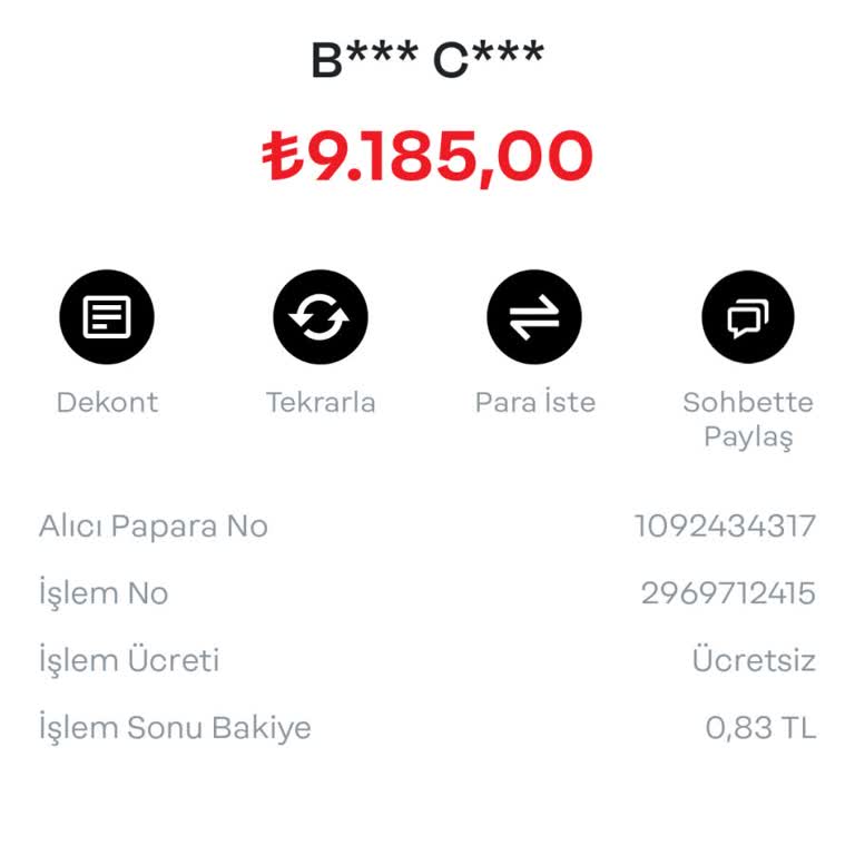 Papara Elektronik Hesap Para Çekme