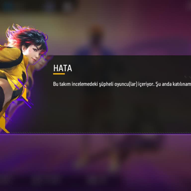 Garena Free Fire Hesabımı Kullanamıyorum Şüpheli Oyuncu Uyarısı Veriyor