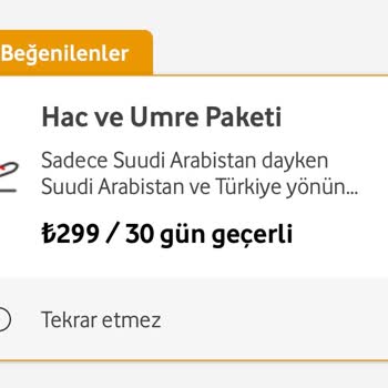 Vodafone Yurt Dışı Paket Hizmetleri