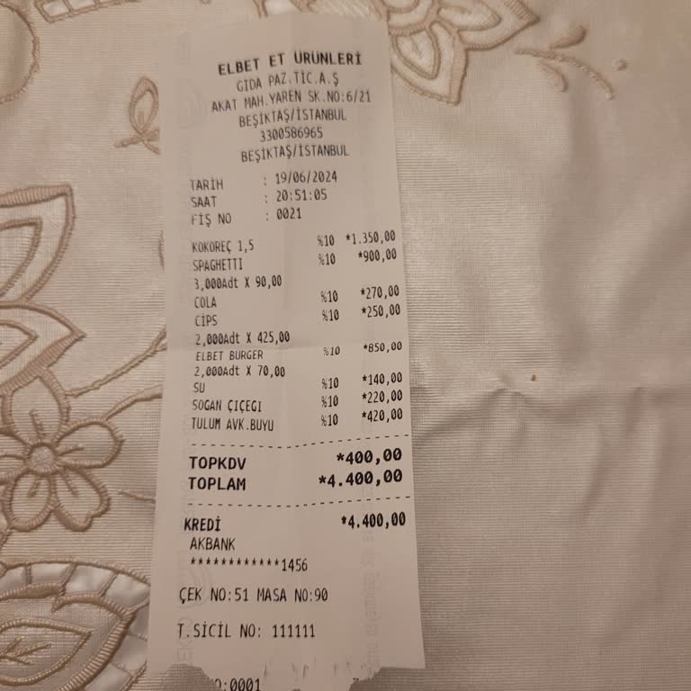 Elbet Steak House Elbet Te Cips Yemek