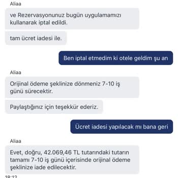 Hotels.com Rezervasyon Sisteminden Şikayetçiyim