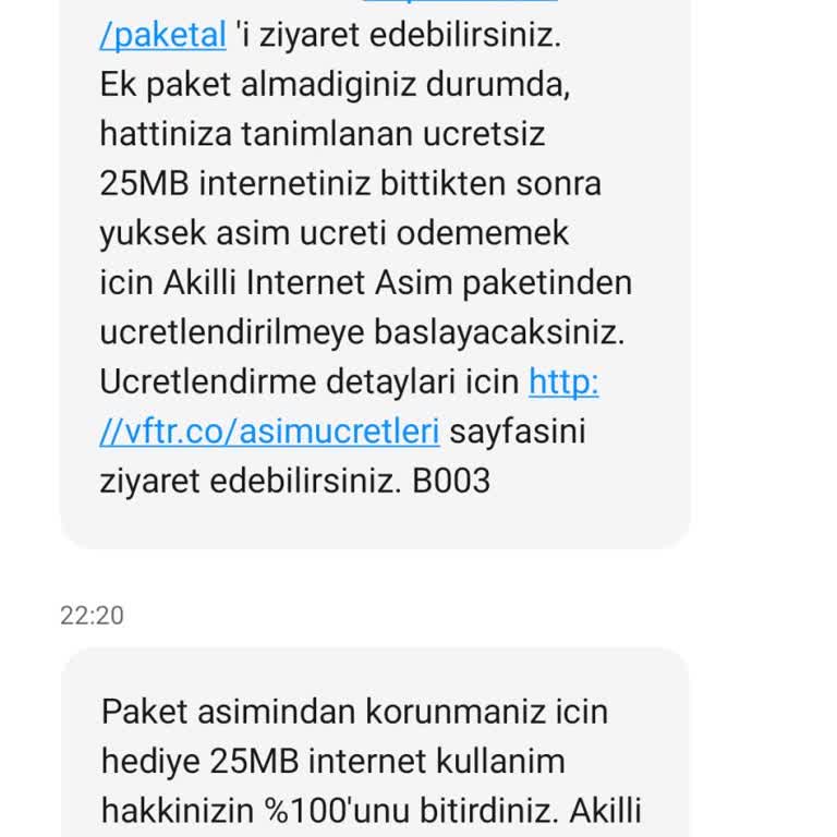 Vodafone İnternet Paketimden Düşmeden Kullanamayacak Mıyım