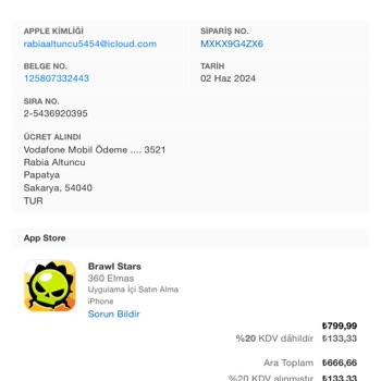 Apple Store Bilgim Dışında Bir Çok Satın Alma İşlemi Yapmış