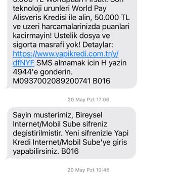 Yapı Kredi Kampanya Puanlarını Yüklemiyor.