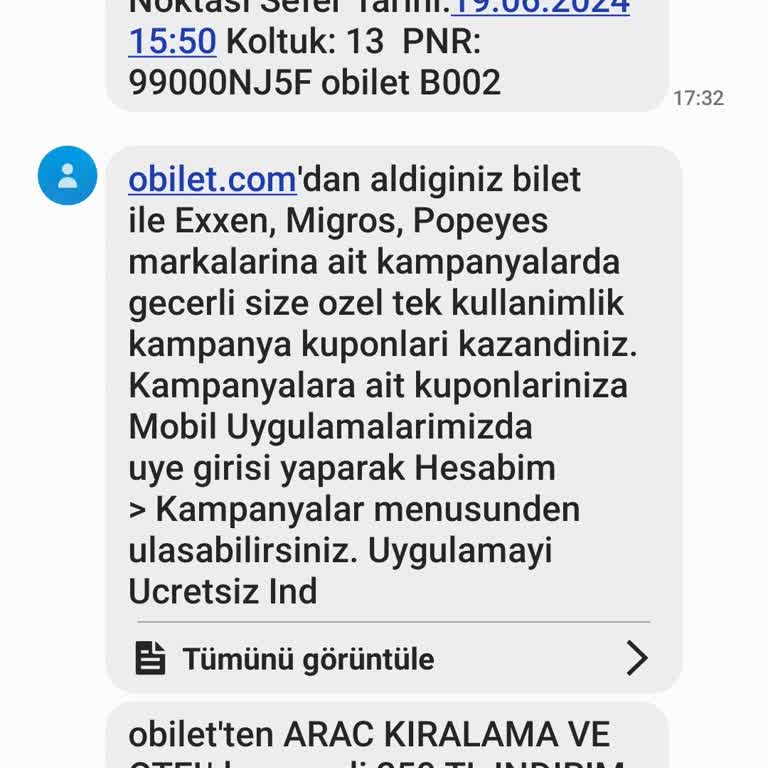 Obilet Aynı Koltuğu İki Kişiye Satıyor