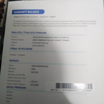 Uğur Soğutma Gövde De Delik