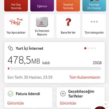 Vodafone Red Kullanım Sıkıntısı