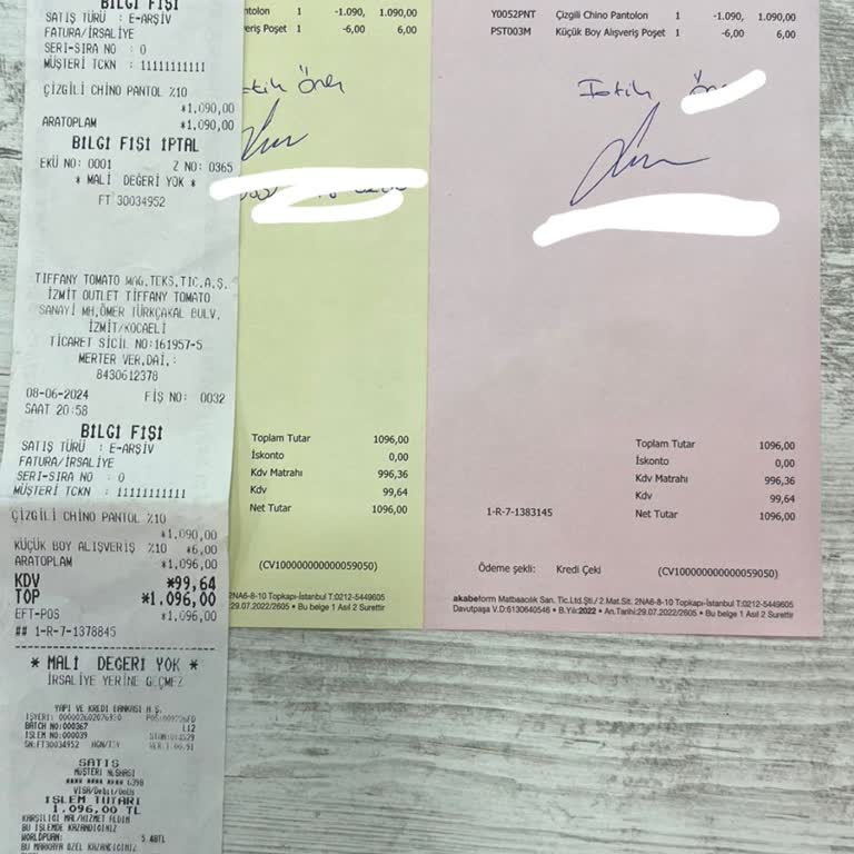 Tiffany & Tomato Axis Bayrampaşa Değişim Yapmıyor!