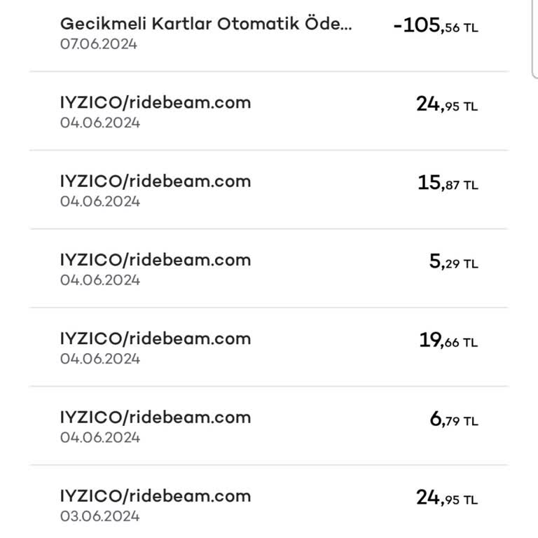 Beam Scooter Hesabımdan Habersiz Para Çekimi