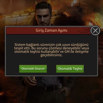 Mobil Mafia City Bağlantı Zaman Aşımı Hatası.