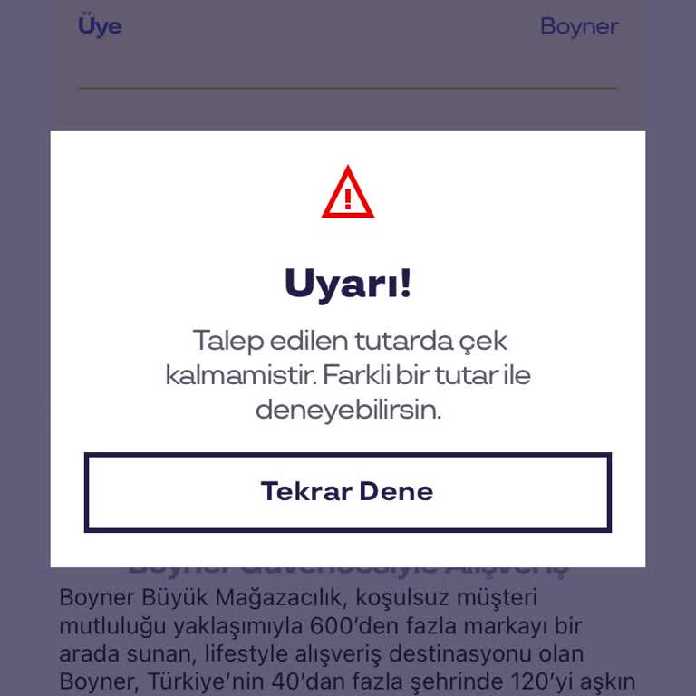 Pluxee Boyner Hediye Çeki Sorunu