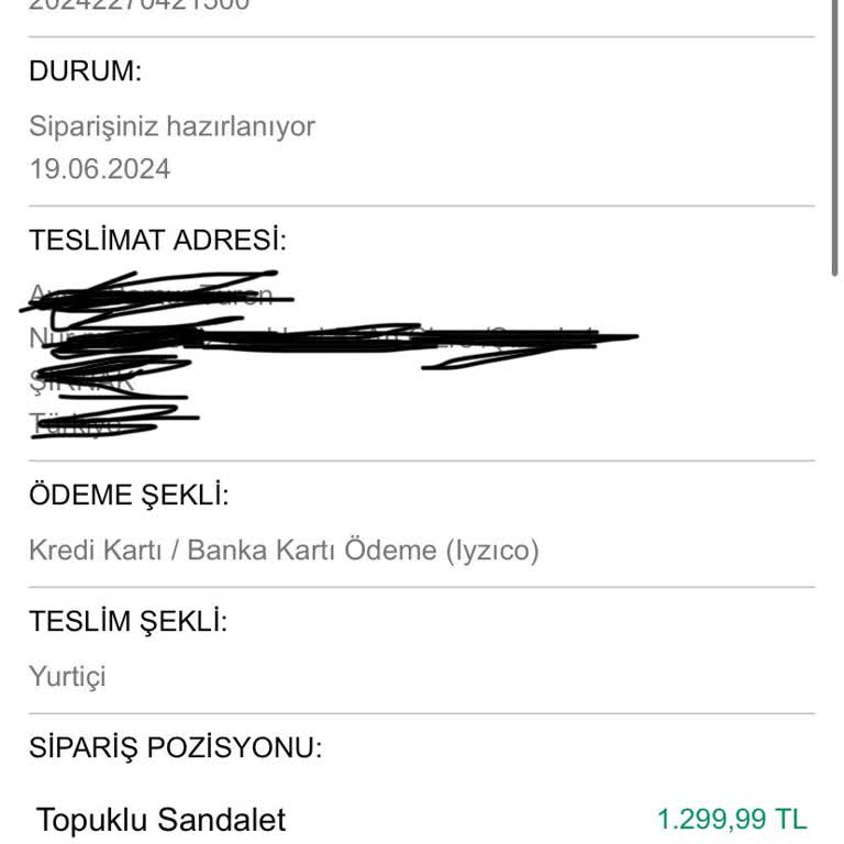Deichmann Kart Bilgisi Olmadan Sipariş Oluşturuldu