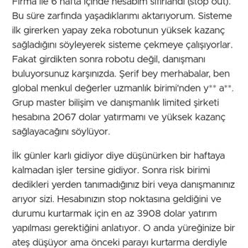 Yatırımcıları Mağdur Eden Global Trade Firması