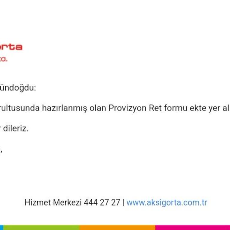Aksigorta Tamamlayıcı Sağlık Şikayeti