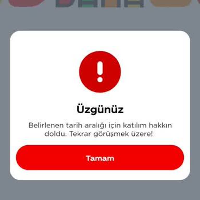 Daha Daha Kod Kabul Etmiyor