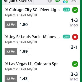 Bilyoner Maç Yarıda Kaldı