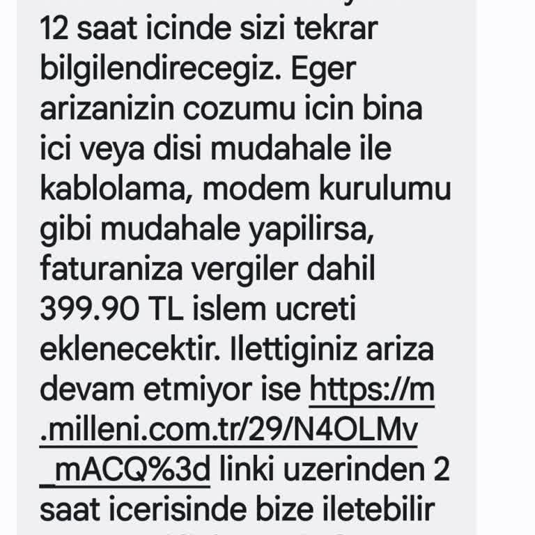Millenicom Şikayetçiyim Sizden Memnuniyeti Hiç Yok