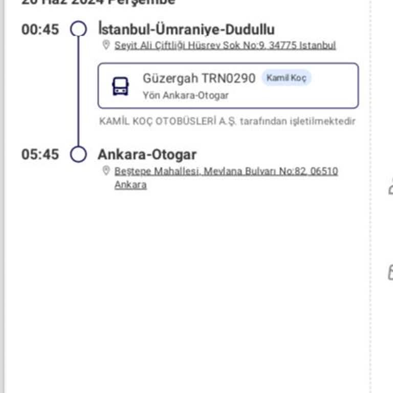 Kamil Koç Mola Sorunu Ve Eski Otobüs