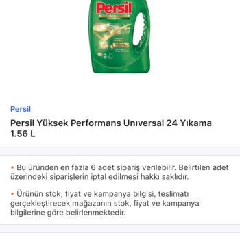 Persil Jel Deterjan Kapak Değişikliği