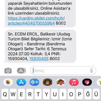 Obilet O Bilette Aldığım Bilet Gözükmüyor