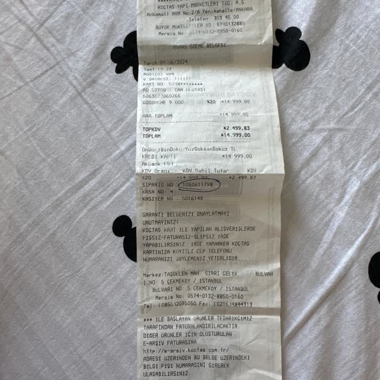 Koçtaş Ücret İade Sorunu