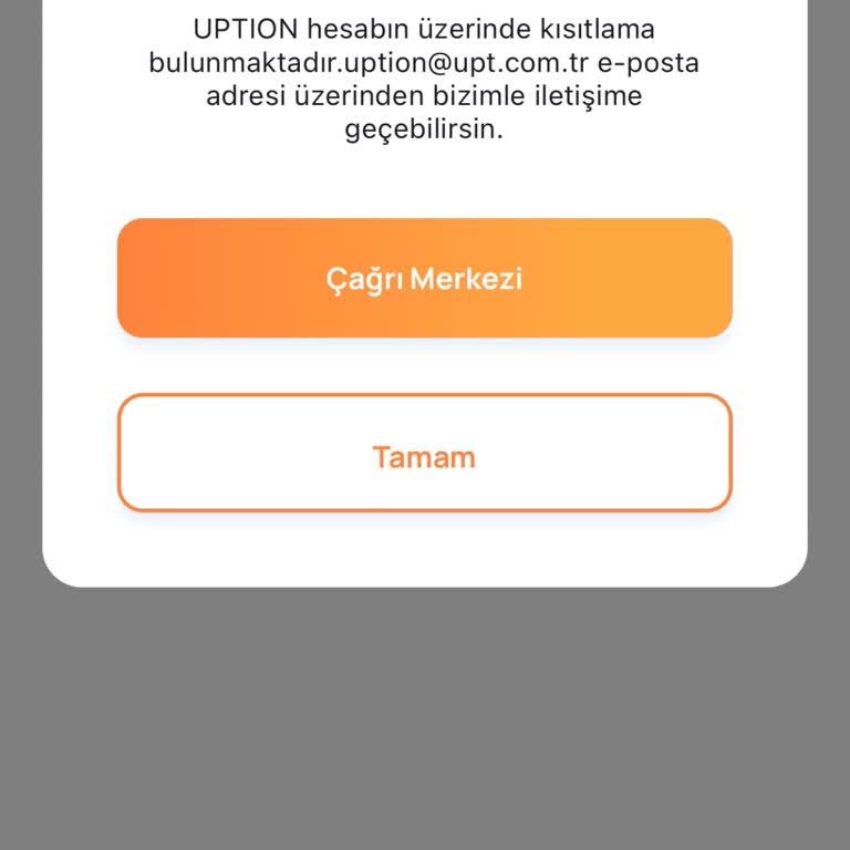 Uption İki Günlük Hesap Kısıtlama
