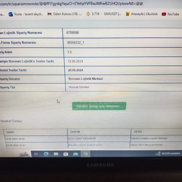 Borusan Lojistik Kargonun Teslim Tarihinde Hala Depoda Olması