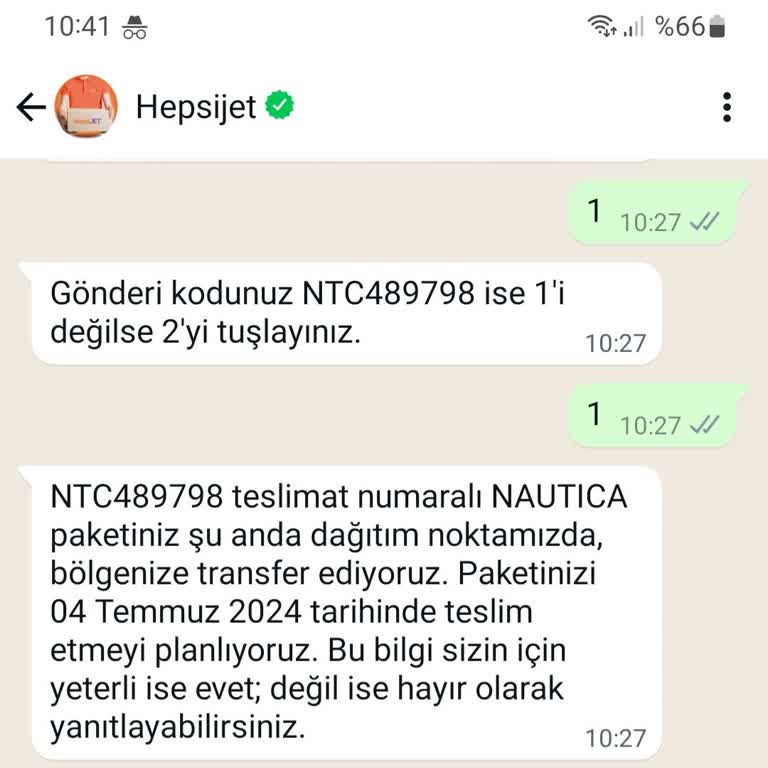 Hepsijet 1 Ayda Kargo Teslim Ediyor