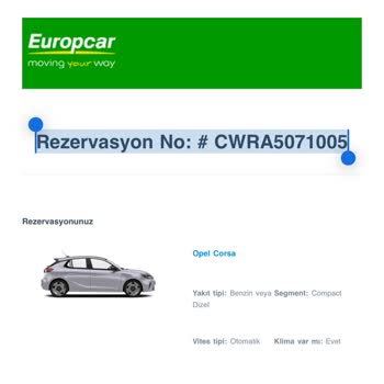 Europcar İptal Ücretinin İade Edilmemesi