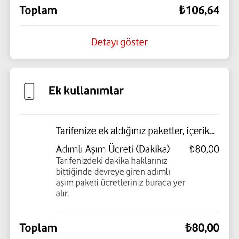 Vodafone Bilgim Ve Onayım Olmadan Ücret Yansıtmış