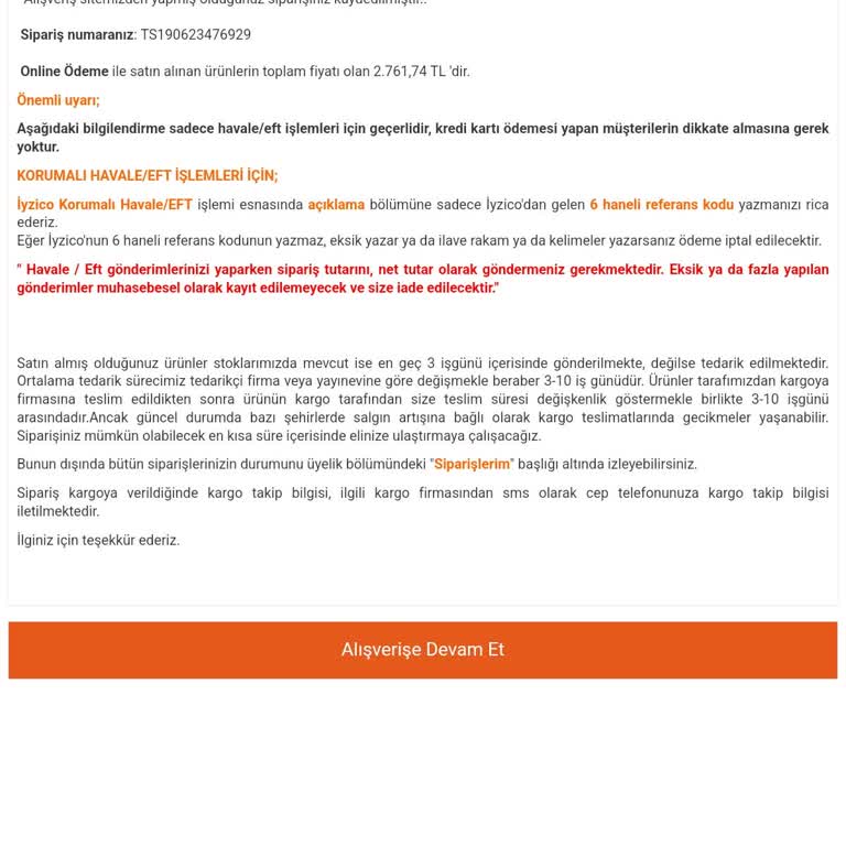 Bkmkitap Siparişimi İptal Edemiyorum