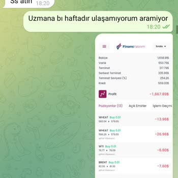Finans Yatırım Hesap Bakiyem Yanlış Gösteriliyor Ve Param İade Edilmiyor