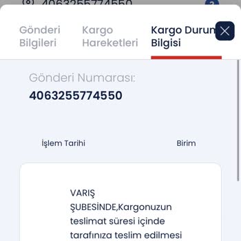 Aras Kargo Teslim Edilmeyen Kargo